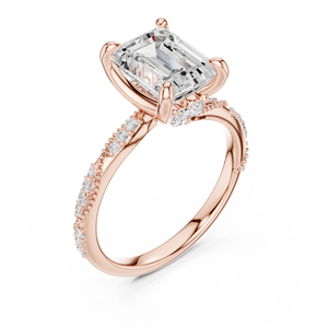 แหวนทองคำแท้สำหรับผู้หญิง ประดับเพชรเลี้ยงในห้องปฏิบัติการ รับรองโดย IGI คุณภาพเยี่ยม เหมาะสำหรับเป็นแหวนหมั้นหรือแหวนแต่งงาน ไอเดียของขวัญสุดหรู - Product Image 1