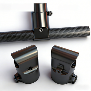 Connecteur en T pour cadre multi-axes de drone, usiné CNC, en alliage d'aluminium, pour tube en fibre de carbone de 25 mm à 16 mm - Product Image 3