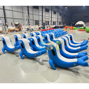 <span class=keywords><strong>Inflatable</strong></span> cá heo bập bênh hồ bơi Float đi xe trên thuyền cho hồ bơi lớn thổi lên đồ chơi bãi biển đồ chơi nổi - Product Image 2