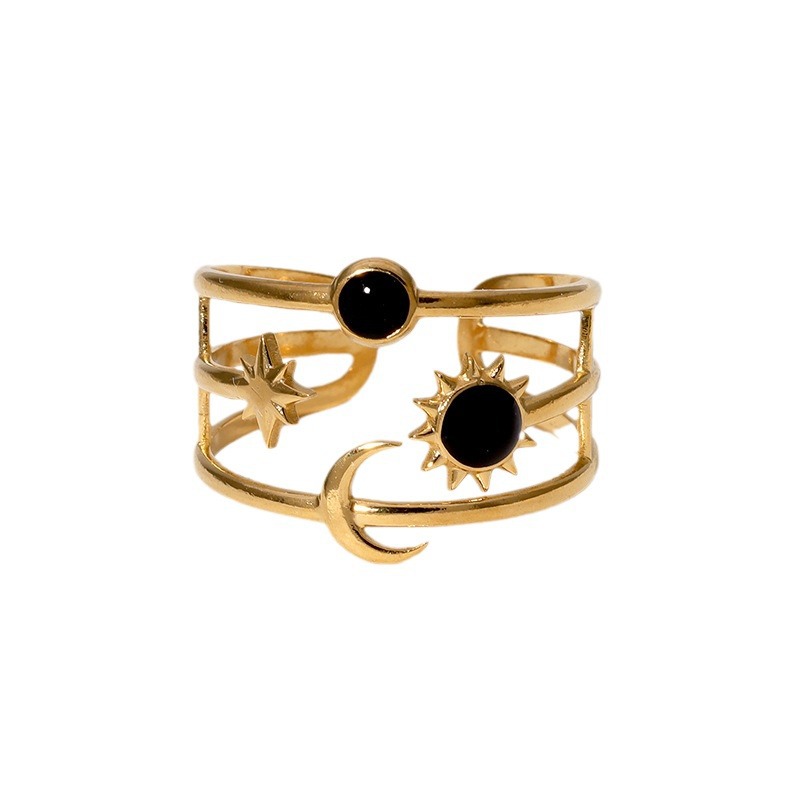 rings retro stainless steel