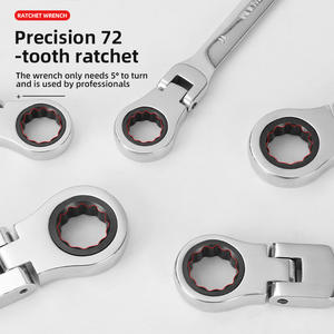 Torx 조정 가능한 헤드 래칫 패스트 렌치 72 기어 소켓 양방향 오픈 엔드 토크 렌치 더블 헤드 도구 세트 렌치 래칫 - Product Image 5