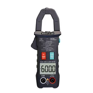 AC DC 600A Multimeter ClampDigital, Multimeter kapasitansi jarak otomatis Ohm True RMS arus AC voltase AC