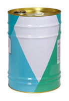 Seau à peinture rond en acier de 18-20L avec couvercle à anse, seau métallique vide personnalisé imprimé pour emballage industriel chimique, vente en gros OEM