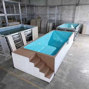 Tuiles en mosaïque de verre pour piscine hors sol, conteneur en fibre de verre, piscine préfabriquée, accessoires et équipements pour la famille - Product Image 4