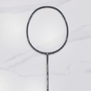 Raquette de <span class=keywords><strong>badminton</strong></span> Dmantis D19 4U entièrement en carbone avec poignée en PU souple, cadre ondulé 80-84g, tension élevée 26-28lbs, ultra légère en graphite - Product Image 1