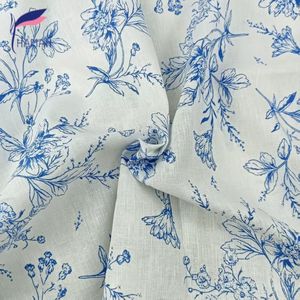 Thân thiện với môi <span class=keywords><strong>linen</strong></span>/bông dệt vải với kỹ thuật số thực vật in ấn cho quần áo & dệt may nhà rèm cửa ngành công nghiệp sử dụng - Product Image 2