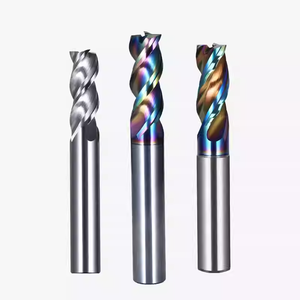 Outil de machine-outil CNC personnalisé efficace avec une lame de coupe <span class=keywords><strong>à</strong></span> ondulation brute, rainure en forme de U, <span class=keywords><strong>fraise</strong></span> <span class=keywords><strong>à</strong></span> trois lames en alliage d'aluminium CNC - Product Image 2