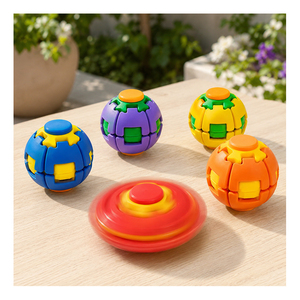 Supplier Ready Gear Rotation Sphere Fingertip Spinner <b>Toy</b> Press Motion Stress Relief Kids Classroom Reward Export - Product Image 5