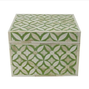 Caja de hueso de camello indio, patrón de zigzag, caja decorativa rectangular con incrustaciones de hueso, especialmente para decoración del hogar para el mejor regalo de cumpleaños - Product Image 6