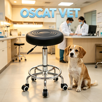 Chaise vétérinaire OSCAT à hauteur réglable, chaise de travail mobile confortable et flexible pour clinique vétérinaire et hôpital