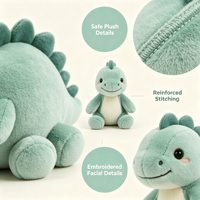 Peluche Dinosaure Chanteur Prix de Gros, Jouet Éducatif Intelligent en Coton Doux, Dessin Animé Mignon, Cadeau de Fête