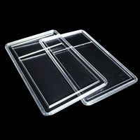 Boîte de rangement universelle en acrylique YP03 2mm pour pièces de monnaie commémoratives quadrilatères, pièces uniques ou en deux parties