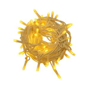 Guirnalda de Luces Gloca de 100 LED, 10 Metros, Cable Blanco, IP65, Luz Amarilla, Decoración Interior y Exterior - Product Image 1