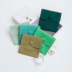 Wholesale Microfiber Jewelry Pouches <b>Earrings</b> Velvet Pouch for Jewelry Custom Printed Jewelry <b>Box</b> Packaging Bag - Product Image 3