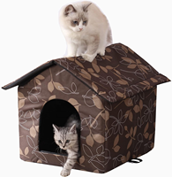 OF Vente en gros de lits de maison pour petits chiens et chats chauds modernes de haute qualité, mignons et doux, amovibles et lavables