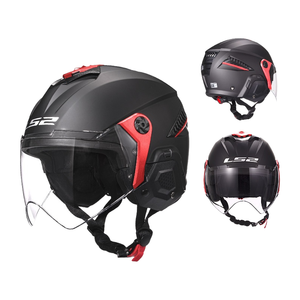 Cascos ligeros <span class=keywords><strong>LS2</strong></span> para todas las estaciones para hombres, mujeres, niños, vehículo eléctrico, medio casco, modelo de verano dual OF610, nueva condición - Product Image 4