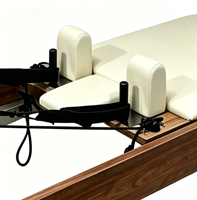 Mesin Reformer Pilates Kayu Walnut untuk Latihan Ketahanan Seluruh Tubuh, Peralatan Pilates Profesional, Pemasok Peralatan Pilates, Reformer Pilates
