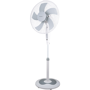 Ventilateur sur pied Grunkel 50W 3 vitesses base ronde blanche - Product Image 1