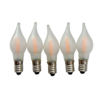 Bombilla LED E10 C6 con Efecto de Llama Parpadeante, 8-55V 0.2W, para Decoración de Candelabros Navideños