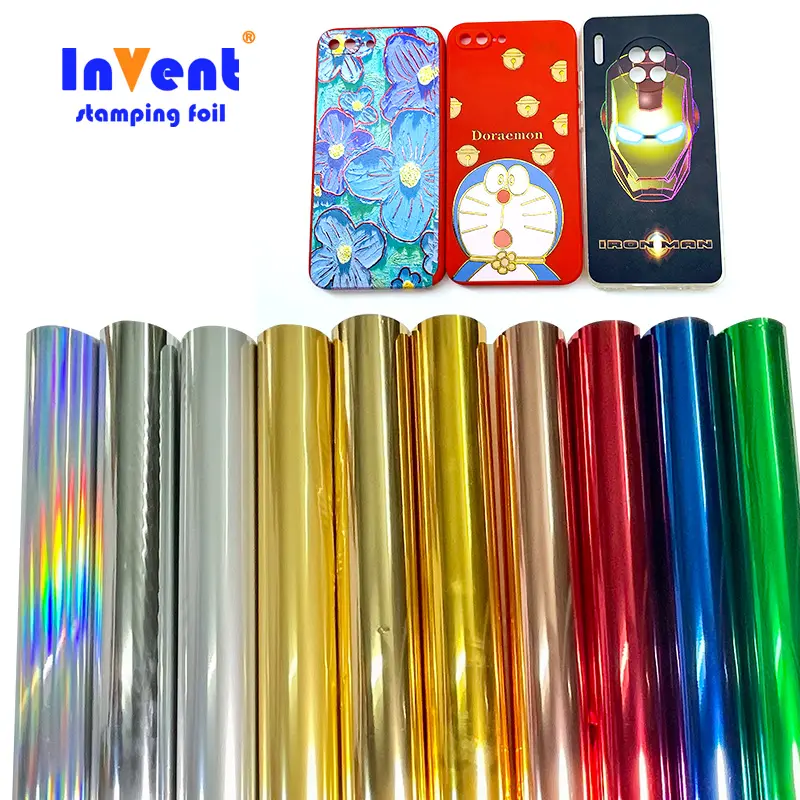 64 ซม.ขายร้อนคริสตัลสติกเกอร์เคลือบ Hot Stamping ฟอยล์ 3D ดิจิตอล UV Varnish ปั๊มฟอยล์ฟอยล์ทองม้วนโรงงาน