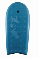 Planche de surf antidérapante à imprimé requin bleu pour la natation en mer