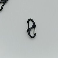 Porte-clés à dégagement rapide en alliage avec boucle en forme de S, mini chaîne de bagages en forme de huit pour extérieur, anti-perte, antivol, pour voiture et camping
