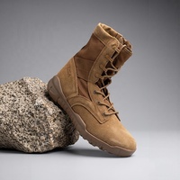 OLICOM Nouvelles bottes de randonnée pour hommes à bout rond, style américain, tactiques d'extérieur, antidérapantes, résistantes à l'usure, tactiques du désert