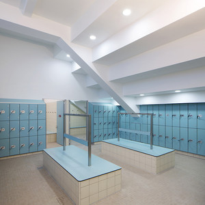 HPL Locker Được Sử Dụng Trong Trường Học Và Phòng Tập Thể Dục Thay Đổi Phòng Với Padlock Giá Rẻ - Product Image 2