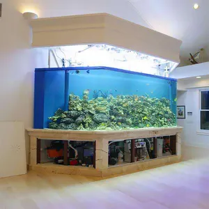 New Design Product Wholesale Acrylic Transparent Fish Tank Customized size For Aquarium