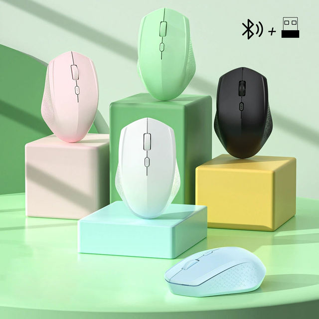 Ergonomic Vertical Wireless Mouse in Different Colours Dual Mode Wireless bluetooth Mouse for xiaomi Mi