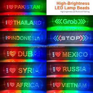 Module lumineux de signalisation LED RGB à lettres longues pour camion et <span class=keywords><strong>moto</strong></span> TGZ, lumière de signalisation extérieure LED 12V/24V, lampe clignotante - Product Image 3