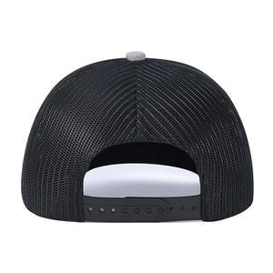 Casquette de camionneur personnalisée avec logo, haute qualité, 6 panneaux, en tissu éponge/toile polyester/coton, ajustement réglable, unisexe adulte, modèle 112 - Product Image 4