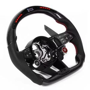 Volant à LED en fibre de carbone <span class=keywords><strong>RS</strong></span> R8 Volant pour Audi A3 A4 B6 RS6 C8 RS3 8 V SQ8 SQ5 B8 B8.5 B9.5 <span class=keywords><strong>Q3</strong></span> S3 A1 A5 A6 A7 - Product Image 6