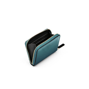 <span class=keywords><strong>Portafoglio</strong></span> da <span class=keywords><strong>Donna</strong></span> in Vera <span class=keywords><strong>Pelle</strong></span> Saffiano con Logo Personalizzato, Protezione RFID, Cerniera Corta in Nylon, Porta Carte di Credito e Contanti - Product Image 4