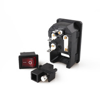 Module d'entrée d'alimentation Lanz 3 en 1 C14 avec borne à fourche large 15A 250VAC pour refroidisseur industriel et presse à chaud