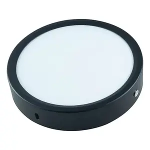 Lámpara de Techo LED de Superficie de 12 W, Blanco Frío 6500 K, Cuerpo de Aluminio, Cubierta de Plástico, 220 mm de Diámetro, Diseño Minimalista para Hogar y Oficina - Product Image 4