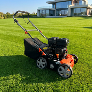<span class=keywords><strong>Scarificateur</strong></span> à essence industriel robuste avec broyeur à fléaux de 1000 mm, moteur 4 temps, profondeur réglable, bac arrière de 50 L pour la mousse - Product Image 1