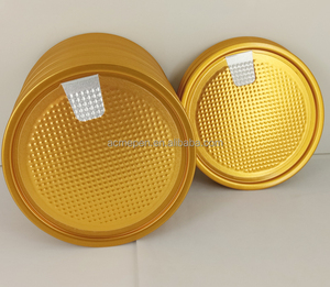 Hi Tech 99mm Nhôm lá Dễ dàng bóc nắp cho thực phẩm có thể niêm phong Có thể kết thúc nắp vàng cho có thể - Product Image 4