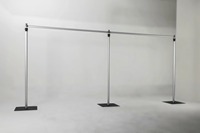 Ensemble de 3 supports de toile de fond carrés réglables en aluminium, style arche, pour mariage, 6-15 pieds, durables, pour usage professionnel en gros, SPR