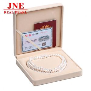 Natural Pearl Necklace White Round Pearl Necklace Mother's Day Gift for <strong>Elders</strong> - Product Image 4
