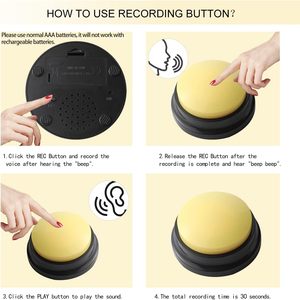 Autocollants et <span class=keywords><strong>tapis</strong></span> personnalisés pour <span class=keywords><strong>chien</strong></span>, boutons parlants amusants, ensemble de boutons enregistrables pour l'entraînement des chiens, bouton vocal pour la <span class=keywords><strong>communication</strong></span> - Product Image 5