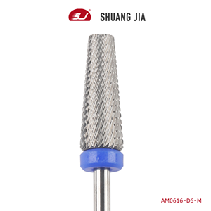 SHUANGJIA professionale 6mm punta per unghie in carburo tempestato di diamanti per Manicure elettrico Gel e acciaio accessorio per smalto - Product Image 5