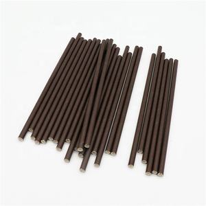 Pailles Kraft décoratives de haute qualité, 6MM x 197MM, 5 pièces, rouleaux de paille en papier blanc uni - Product Image 2