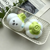 Balle anti-stress vide en forme d'ail, blocs de construction DIY faits à la main, balle sonore, jouet anti-stress en TPR