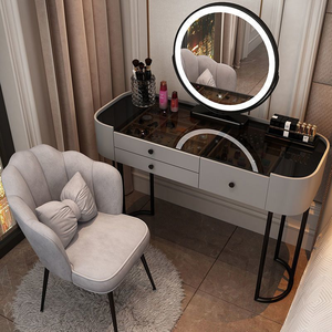 Table de maquillage moderne de luxe avec miroir et tiroirs, meuble de coiffeuse, vente en gros, directement de l'usine - Product Image 2