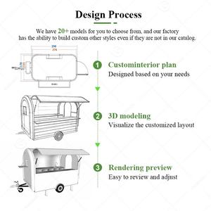 Carretto Mobile Portatile per Feste, Panetteria, Bibite, Cibo, Birra, Bar con Rubinetti, Rimorchio per Gelati, Negozio al Dettaglio - Product Image 4