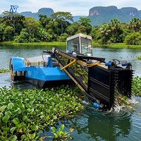 Machine de coupe d'algues aquatiques à faible profondeur homologuée CE pour la gestion des lacs