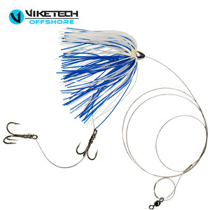 VIKETECH <span class=keywords><strong>Esca</strong></span> <span class=keywords><strong>Artificiale</strong></span> Morbida in <span class=keywords><strong>Silicone</strong></span> con Amo Triplo per Pesca d'Altura in Mare Aperto - Product Image 2