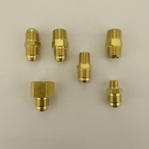 Propane Hose Extension Converter With 6 Brass Connectors 3/8 In Flared To 1/2 In Female For Cooking Barbecue - Product Image 1