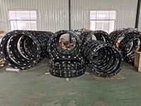 Raccord d'adaptateur de type retenu à l'extrémité en fonte ductile de grand diamètre pour tuyaux en PE coulés à la main avec revêtement FBE pression de travail de 16 bars